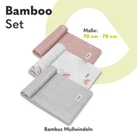 Lionelo Pieluszki dla dziecka Bamboo Set Rainbow