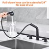 RULIA Kitchen Faucet, 2 Handles Kitchen Sink Faucet, 3 Holes