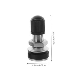 Mikinona 2pcs High Temperature Resistant Tire Valve Stem Kit for Tubeless Tyres Suitable for Car Bike and Tractor