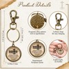 Wavwavw 10 Pcs Christian Keychain Bulk Bible Verse Keychain Rooted