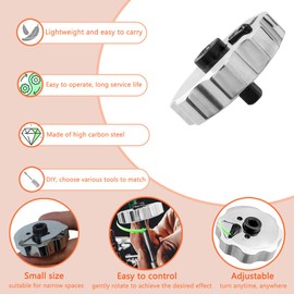 HaoTrade 3 in 1 Mini Ratchet Socket Wrench, 1/4" Drive Palm Ratchet, Finger Reversible Ratchet, Thumbwheel Ratchet, Thumb Lever Wrench for Home Appliance Maintenance and DIY Projects