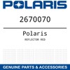 Polaris Ranger Reflector, Red, Genuine OEM Part 2670070, Qty 1