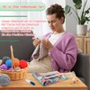 Coopay Crochet Hook Set with Roll Bag, 14 Pieces Ergonomic