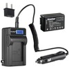 Kastar 1-Pack DMW-BMB9 Battery and LCD AC Charger Compatible with