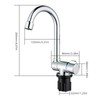 Folding Kitchen Faucets Polish Chrome Single Handle Basin Mixer Tap
