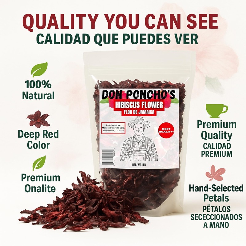 Don Ponchos - Hibiscus Flowers - Flor De Jamaica -