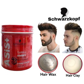 Schwarzkopf OSiS+ Dust It Mattifying Powder (10g) & ASiS Hair Wax Strong Hold Pomade Gel (100ml)