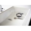 Yamazaki Industries 2627 Kitchen Sink Mat, Aqua, White