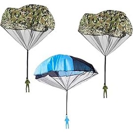 3 Pcs Parachute Toys for Kids, Parachute Toy, Hand Throw Parachute Flying, Hand Throwing Camo Men Soldiers Toys, Toys Parachute Toys Throwing Parachute, Outdoor Flying, for Children and Adults