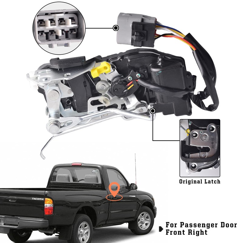 Unikpas Passenger Door Lock Actuator Compatible for Toyota Tacoma 1998-2004