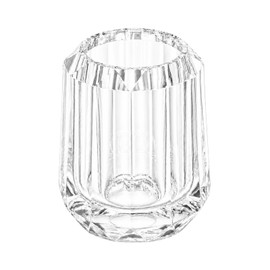 Azmio Acrylic Stamp Stand, Tabletop Hanko Holder Stamp Stand Office Stationery (Clear)