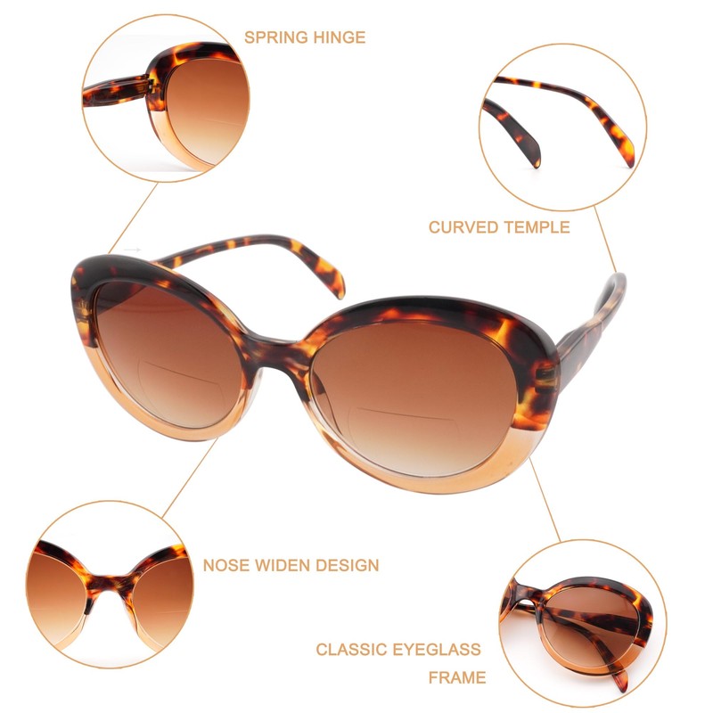 zooxsky Bifocal Reading Sunglasses for Women,Outdoor Bifocus Sunglasses Readers Trend
