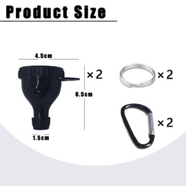 2 Pack Protein Powder Container to Go Funnel-Mini Funnel with Keychain and Keyring,Water Bottle Funnel,Protein Funnel for Water Bottles & Shakers