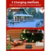 Upgraded 24 Pack Candy Cane Solar Lights Outdoor Waterproof, Rechargeable