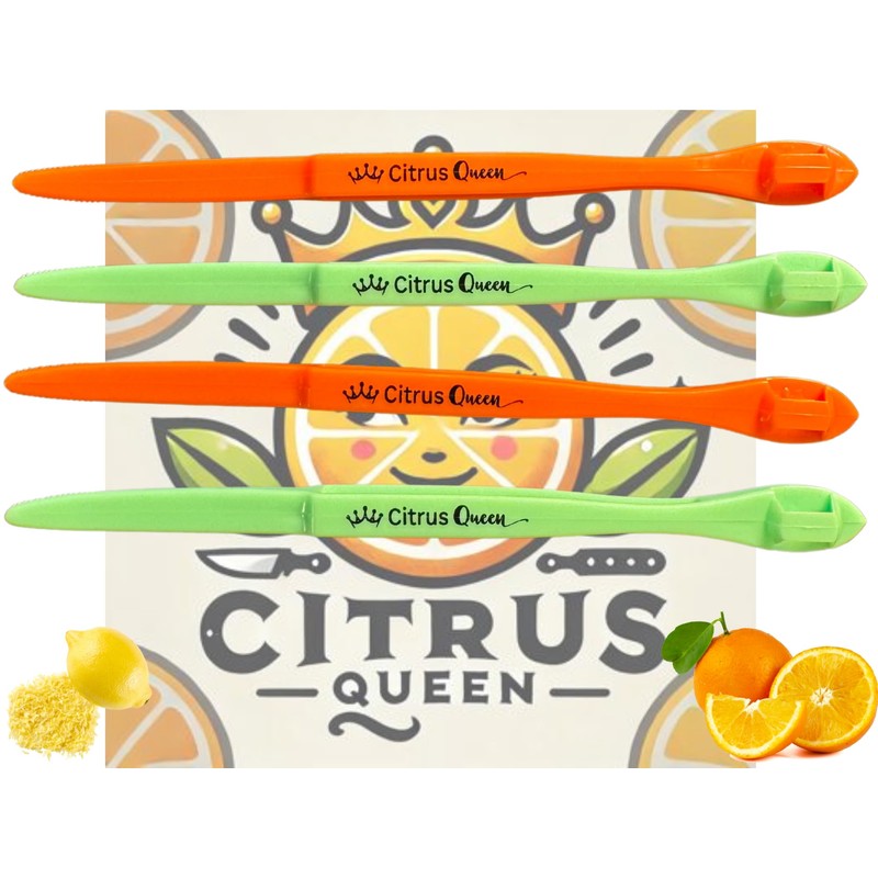 Orange Peeler Tool Set - 6 Pack Citrus Peeler for