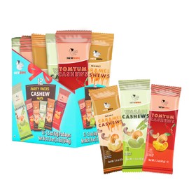 NEWBAM - 3 Flavor Cashew Snack Mix: Wasabi, Tomyum, Caramel (Party Pack)