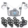 4pcs 1" Aluminum Ball Clamp Bracket Underwater Diving Light Arm