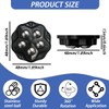 8Pcs Self Adhesive Caster Wheels Stainless Steel 360° Swivel Low