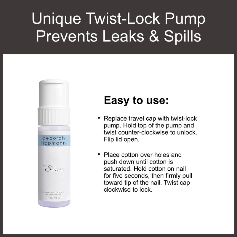 Deborah Lippmann The Stripper | Nail Polish Remover, Fast-Acting |