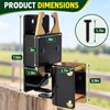 2-Way Farm Gate Latch for Livestock Fences – Heavy-Duty Lockable