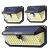 TECKNET Super Bright Solar Lights Outdoor 3 Pack, 2×231 LED