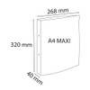 Exacompta 54342E Crystal ring binder made of PP (with 2