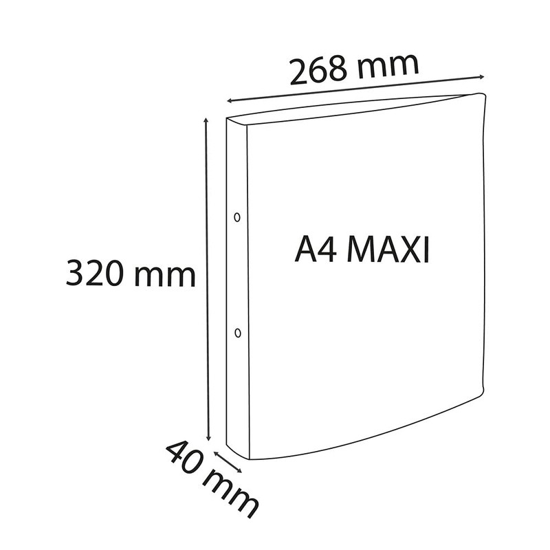 Exacompta 54342E Crystal ring binder made of PP (with 2