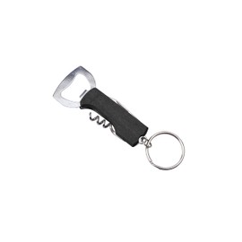 CGB Giftware | Keyring Bottle Opener | Corkscrew | Camping Outdoor Essential | 'One for The Road' | Gift for Him | Modern Gent Range | GB06874