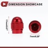 HEROFFIX 4 Pcs Mini Bullet Style Tire Valve Stem Caps