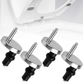 4 Pack Toilet Seat Fittings Quick Release Toilet Seat Hinges Replacement Toilet Seat Top Fixings Soft Close Toilet Seat Hinges Replacement Kit for WC Toilet Blind Holes