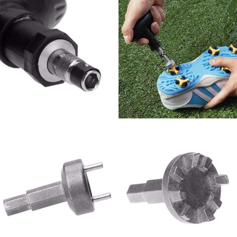 FUYUERO ゴルフタックレンチ シュー 調整ツール クリート 交換用トラックリッパーネジ ゴルフスパイクレンチ 交換用 ゴルフシューズ スパイク鋲