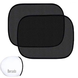 Barsado C-Type Sunshade for Cars, Sides, Static Cling Type, Light Vehicles, Set of 2, Storage Bag Included