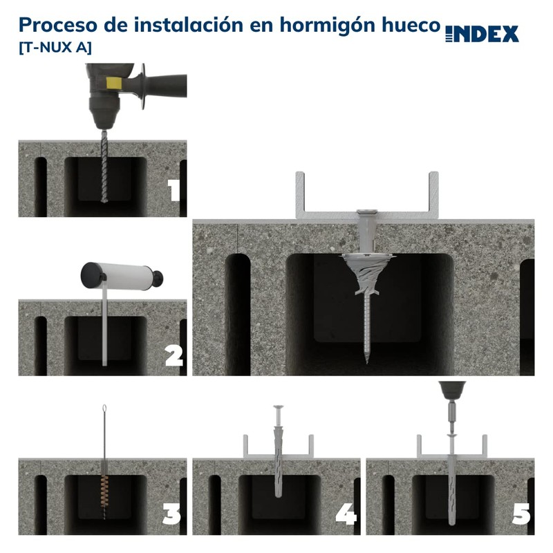 Index Fixing Systems t-nux A – Pack of 8 High