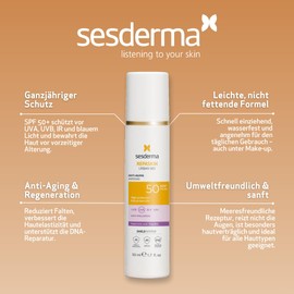 Sesderma Repaskin Urban 365 Anti-Age 50ml - Protection from UV Rays & Pollution, Anti-Ageing Care with Antioxidants & Moisturisers, Lightweight Texture, Ideal for Everyday Use