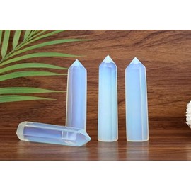 Sahoottie SAHOOTTIE Opal Crystal Opal Crystal Point Opal Gemstone Opal Tower Gemstone Opal Stone Opal Crystals and Gemstones Healing Crystals Point 1 Piece