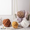 Uvvyui Knot Pillow Ball, Soft Home Decorative Pillows, Round Throw