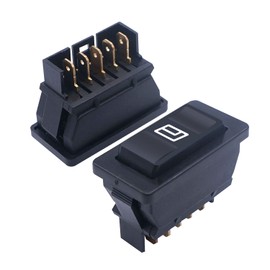 Weideer K-010 - Interruptor de ventana de coche de 5 pines de 12 V 20 A, control de elevalunas eléctrico con luz LED