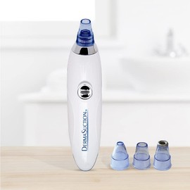 Mediashop Derma Suction Vacuum Skin Cleaner, Face Cleaner, Pore Cleaner, Blackhead Remover, Includes 3 Special Attachments and 1 Sonic Attachment