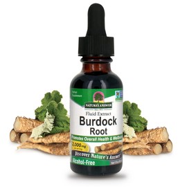 Nature's Answer Burdock Root Extract 1 Ounce - Alcohol Free, Made in USA, Vegan, Non GMO, No Artificial, Preservative Free - Supports Overall Wellness, Immune Support, Lymphatic Drainage