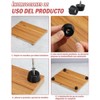 50 Niveladores para Muebles, Almohadillas de Goma Negras con Tornillos