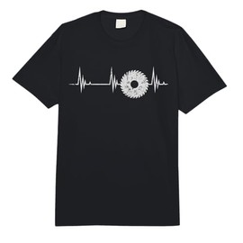 Carpenter Saw Blade Heartbeat Woodworker Woodworking Comfort Colors Adult Heavyweight T-Shirt