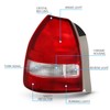 AmeriLite for 96-00 Honda Civic Hatchback 3 Door Taillights Red