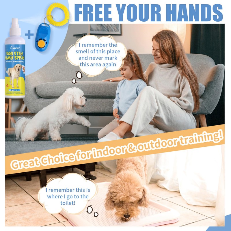LARICEO 8oz Help Your Dog Master Bathroom Etiquette with Our
