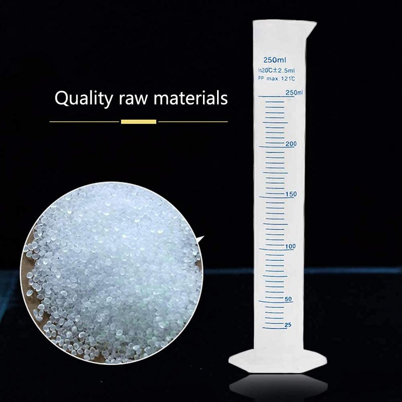 Plastic Graduated Cylinder,10ml, 25ml, 50ml, 100ml,Measuring Cylinder for Home and