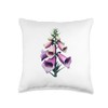 Geometric Art Foxglove Digitalis Floriculture Foxgloves Throw Pillow