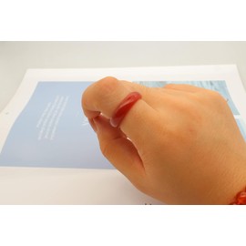 2Pcs 6mm Red Carnelian Crystal Rings for Women Girls Natural Agate Carnelian Gemstone Stackable Plain Band Ring(Size 6 7 8 9 10) (Red7)