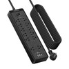 NTONPOWER Flat Plug Extension Cord 25 Ft, NTONPOWER Surge Protector