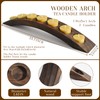Wood Bridge Candle Stand, Tea Light Arch Holder, 7 in