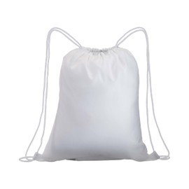 Artexia Gym Bag Sports Bag Gym Bag Sports Gymnastics Swimming Bag Drawstring Gym Waterproof Travel Shoes School Nursery Children Adults Unisex, White