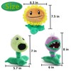 JHESAO 10 PCS Plants and Zombies Plush PVZ Plushies Zombies
